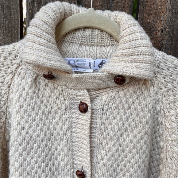 Peter’s General Stores Vintage Wool Button Down Sweater Cardigan Sz L - Picture 4 of 13